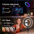 thumbnail image 4 of Aro de luz NEEWER N37 RGB de 10.5" con soporte de escritorio y control remoto, 4 of 9