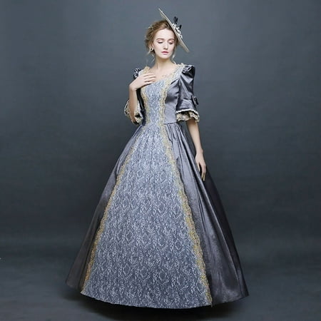 UPPADA Plus Size Victorian Dress for Women Lace Up Flare Sleeve Ball Gown with Corset Evening Party Maxi Gowns Vintage Cocktail Dress Wedding Dresses Deals 2024 Home