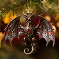 thumbnail image 5 of LmnLft Christmas Flying Dragon Ornament, Unique Acrylic Dragon Ornaments for Christmas Tree, Hangable Flying Dragons Pendant, Decorative Festive Accessory Decor for Home Office Garden Yard, 5 of 9