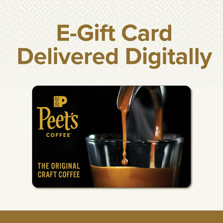 Peet's Coffee $25 eGift Card [Email Delivery] - Walmart.com