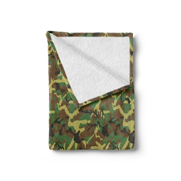 Abstract Camo Fleece Green