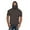 A Brown, variant on Fanxing Men Cooling Sun Shirts with Mask Big and Tall Rash Guards Short Sleeve Hoodies Sun Protection Face Cover Beige,XXL