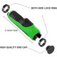 thumbnail image 1 of Puños ergonómicos para bicicleta de montaña de goma ligera antideslizante con doble cierre de 22 mm en color verde, 1 of 4