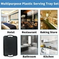 thumbnail image 5 of Dinner plate plastic tray rectangular commercial restaurant serving plate, 5 of 5