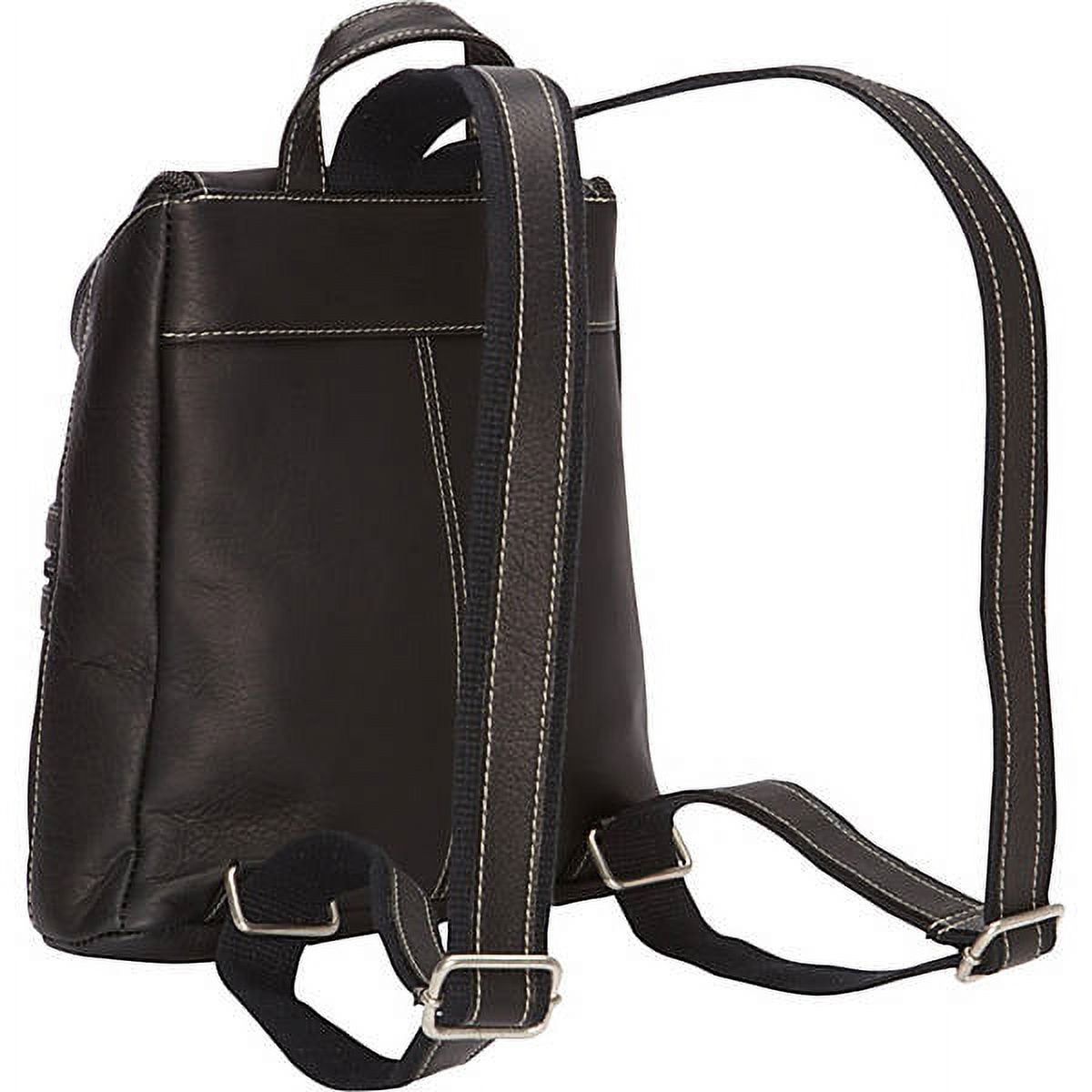 Le Donne Leather Lafayette Classic Backpack LD-9108 - image 4 of 5