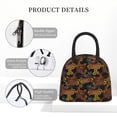 thumbnail image 3 of Lafuoo Chicken Rooster Pattern Large Portable Insulated Lunch Bag, Waterproof Zipper Insulated Lunch Bag for Men and Women-One Size, 3 of 7