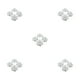 thumbnail image 2 of Naiovety 50 piezas de tela de bajo mantenimiento con apariencia realista para álbumes y decoración de ropa fiestas amplia aplicación blanco Type2 NO2, 2 of 6