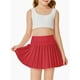 thumbnail image 4 of Pantalones deportivos Haloumoning para niñas de 4 a 14 años, rojos, con bolsillos, 4 of 5