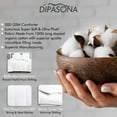 thumbnail image 3 of Lussona All Season Warm Fluffy Ultra-Soft Comforter- 100% Egyptian Cotton 1000 Thread Count 400 GSM Box Stitched Comforter- (King, Ivory), 3 of 7