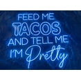 thumbnail image 3 of Glowneon Feed Me Tacos Neon Sign, Mexican Tacos Restaurant Decor, 3 of 4