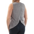 thumbnail image 2 of CARBON COPY Womens New 1046 Gray Slitted T-Shirt Top M B+B, 2 of 2