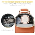 thumbnail image 4 of NCVI Breastmilk Cooler Bag Backpack with Ice Pack, Fits 6 Bottles (Orange), 4 of 9