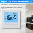 thumbnail image 4 of Programmable Digital Thermostat 3A Weekly Room Temperature Controller for Efficient Home Heating White Backlight, 4 of 9