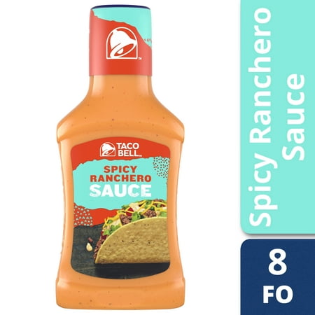 (4 Pack) Taco Bell Bold & Creamy Spicy Ranchero Sauce, 8 fl oz
