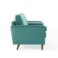 thumbnail image 4 of Modway Valour Modern Style Performance Velvet Sofa in Teal Finish, 4 of 10