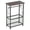 Coffee, variant on IVV Narrow Side Table, Freestanding Storage End Table with Toilet Paper Holder & Magazine Basket, Accent Table for Bathroom, Living Room, Small Space, Dark Brown MDF Top & Black Metal Frame