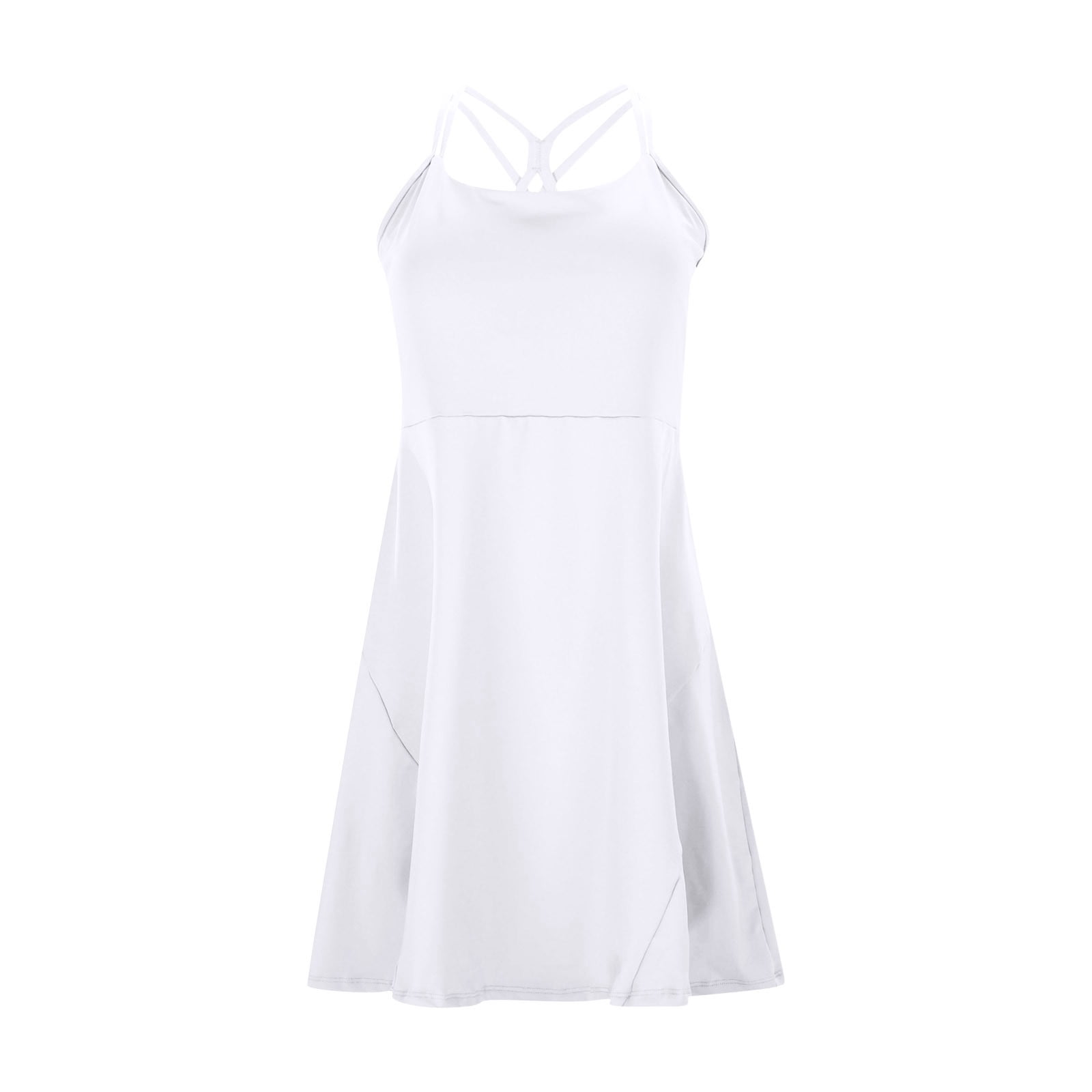 Womens Tennis Dress Square Neck Sleeveless Athletic Dress Side Slit Flare Workout Dress Yoga Dress Cut Loose Dress V Neck Midi Dress Petite Summer Dresses for Women Petite Length Split Loose Maxi
