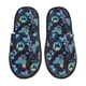 thumbnail image 1 of Fotbe Blue Butterfly Pantuflas Peludas para Mujer con Estampado, Zapatillas de Peluche, Zapatos de Invierno para Casa, Uso Interior y Exterior-Large, 1 of 8