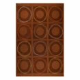 thumbnail image 1 of MAT Orange CATCIRBRO050070 Circa Brown Rectangle Area Rug, 5 x 7 ft., 1 of 1