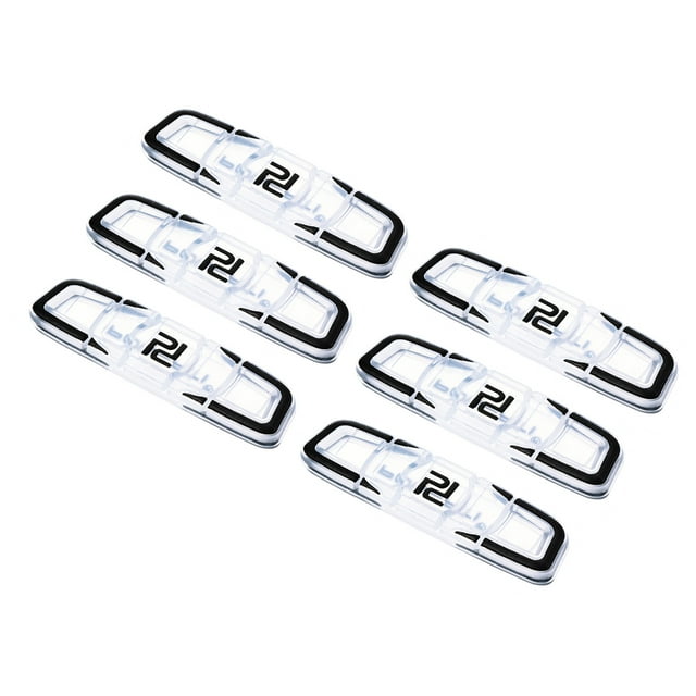 Uxcell Tennis Racket Vibration Dampener, 6 Pack Racquet Shock Absorber, Black