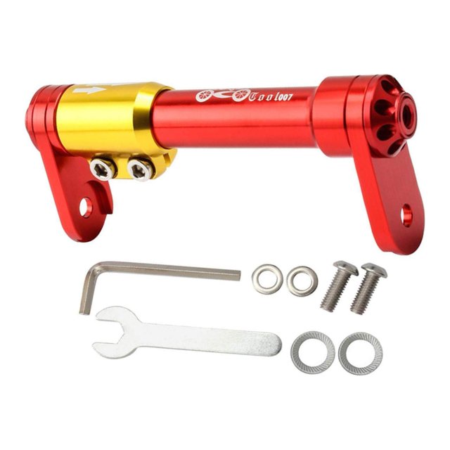 Folding Bike Easy Wheel Extension Rod Walking Pushing Walking Components Parts Transport Parts Red