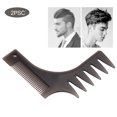 thumbnail image 1 of Khall Beard Styling Comb,2pcs Professional Beard Shaping Comb Men Beard Trimming Guide Beard Hair Styling Tool,Beard Shaping Comb, 1 of 8