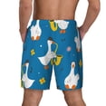 thumbnail image 4 of Gaeub Cartoon Goose Mens Swim Trunks Stretch Beach Shorts Quick Dry for Men Swim Shorts Swimwear with Pockets- XX-Large, 4 of 9