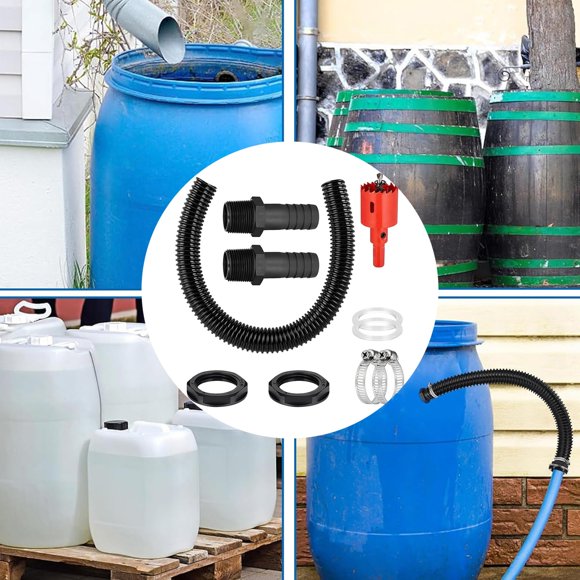 Faucet Connector Kit for Rain Barrel and Water Tank - Durable Universal Watering Accessory for Easy Leak-Proof Installation