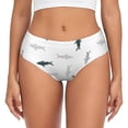 thumbnail image 1 of Balery Cute Shark Ropa Interior de Algodón para Mujer con Dibujo – Braguitas Cómodas y Elásticas, Estilo Clásico-Medium, 1 of 6