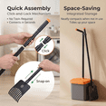 thumbnail image 2 of Dog Pooper Scooper Swivel Bin & Rake Kit with 35 Waste Bags, 46" Long Handle Adjustable Portable Non-Breakable Poop Scooper Easy to Clean Pet Waste, 2 of 6
