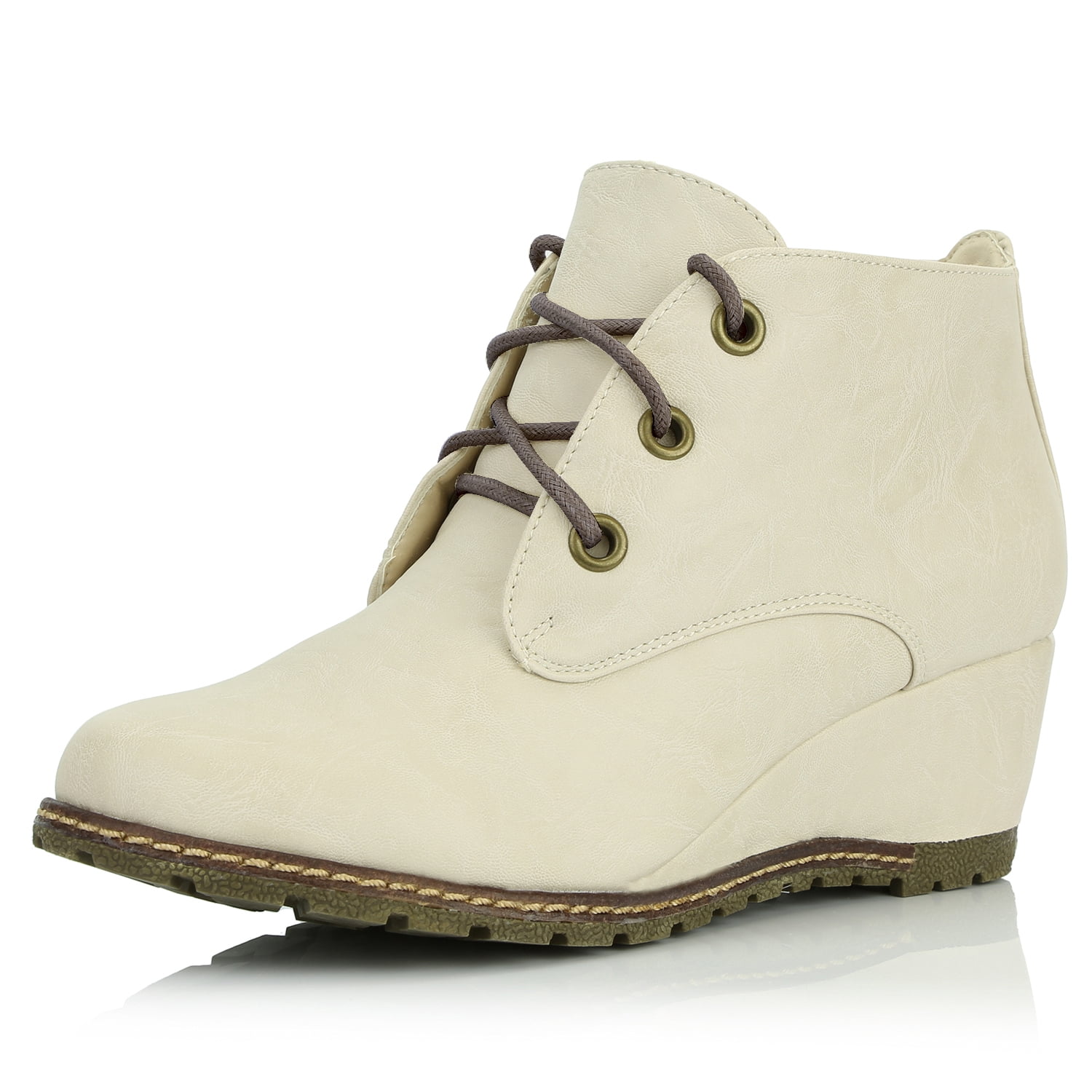 Oxford Wedge Booties Ankle Fashion 