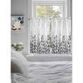 thumbnail image 3 of Spring Gray Eucalyptus 2 Panel Kitchen Curtains for Windows, Summer Botanical Leaf Country Bathroom Privacy Curtain, Home Décor Window Treatment for Bedroom/Living Room 55"x45", 3 of 6