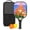 Black-3, variant on Pickleball Paddles Set Of 1, Fiberglass Surface, Vintage Floral Print, 1 Paddle, 2 Balls & Bag