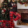 thumbnail image 2 of Tiweut Comfy Pajamas Sets Womens Christmas Soft Print Long Sleeve Top Comfortable Pants Cozy Loungewear for Holiday Season and Home Relaxation Nightwear Outfit Holiday Ladies Sleepwear Set,Red,XL, 2 of 4