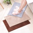 thumbnail image 2 of Alfombra de baño absorbente antideslizante de felpa corta, alfombra de goma de chenilla, alfombra de baño (gris), 2 of 4