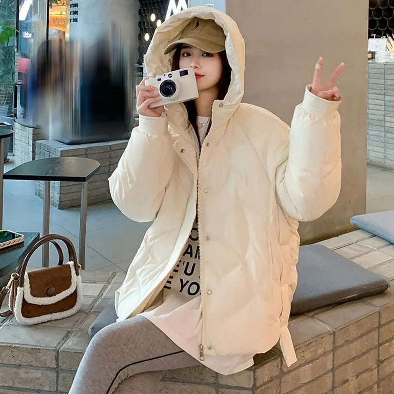 DanceeMangoo Winter Coats for Women Slim Parkas Warm Short Hooded Cotton  Jacket Women Clothing Korean Coat Women Parka Femme Hiver Zm