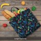 thumbnail image 5 of Fotbe Dinosaur Bolsa Tote con Estampado para Mujer, Bolsos con Cremallera, Bolsa de Hombro Casual de Gran Capacidad con Bolsillos Internos, 5 of 7