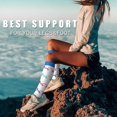 thumbnail image 3 of 4 Pairs Copper Compression Socks for Women & Men Circulation 15-20 mmhg - Better Blood Flow, Swelling, Best Support for Medical, Running, Nursing, 3 of 7