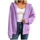 thumbnail image 2 of Neewe Hoodies Shirts for Women Early Fall Long Sleeve Tops Plain Outfits Tops Fashion Full Zip Tees 2025, 2 of 7