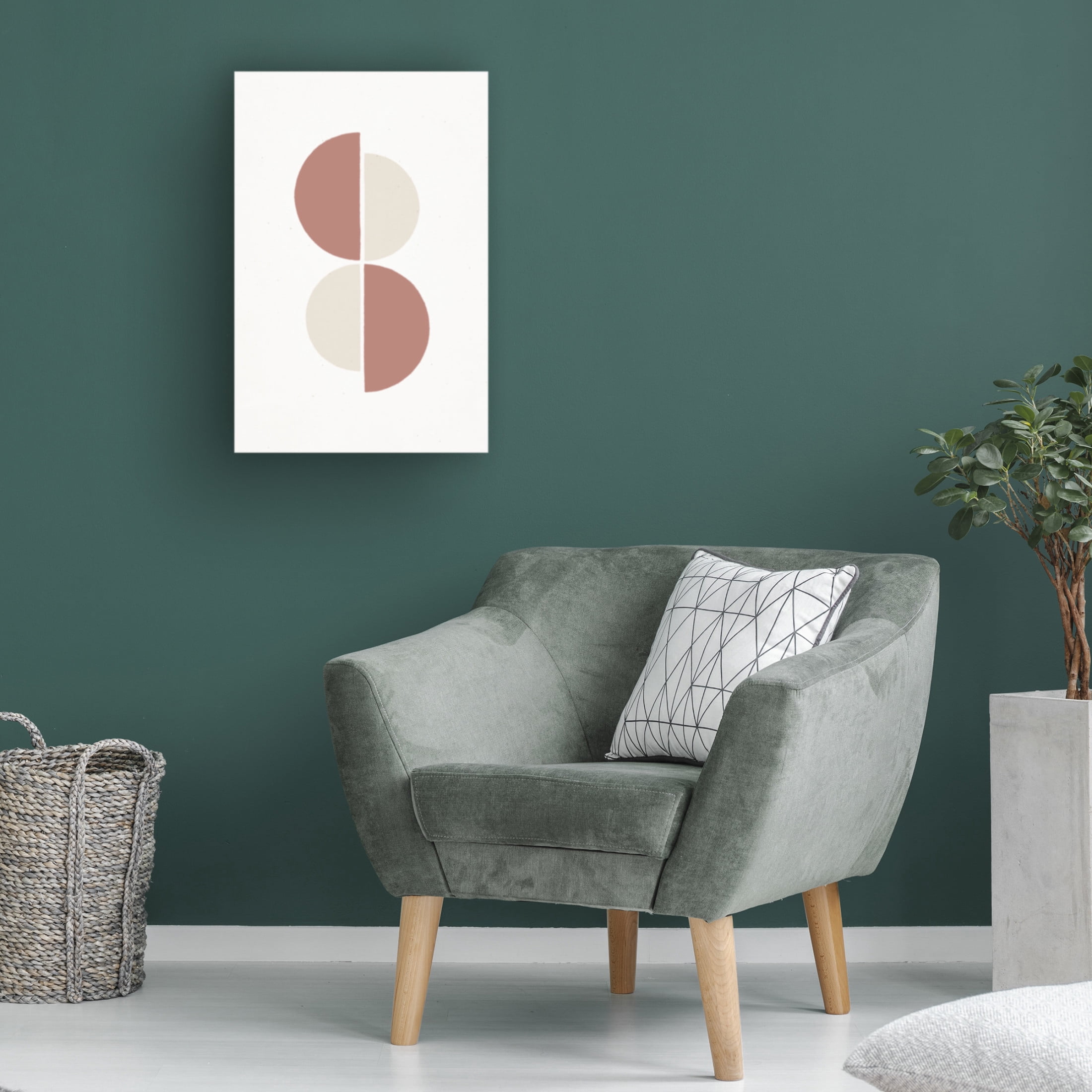Trademark Fine Art uplusmestudio Rust And Sand Duo Canvas Wall Art