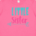 thumbnail image 4 of Inktastic Little Sister, Younger Sister, Arrow, Sibling Girls Baby T-Shirt, 4 of 5