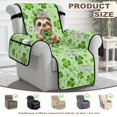 thumbnail image 4 of TSOVTHRID Cute Sloth Green Hat Recliner Chair Covers, Non-Slip Recliner Covers for Recliner Chair, Shamrock Heart Print 1 Seat Lazyboy Recliner Covers for Home St. Patrick's Day Decor, 4 of 7