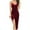 Red, variant on IROINNID Sheath Dress For Women Sleeveless Full-Length Solid Color Dress