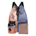 thumbnail image 1 of Mochila Multipropósito Malla Bolso Gimnasia (gris), 1 of 9