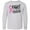 AC-Heather Grey, variant on Inktastic Fight Breast Cancer Pink Ribbon Long Sleeve Youth T-Shirt