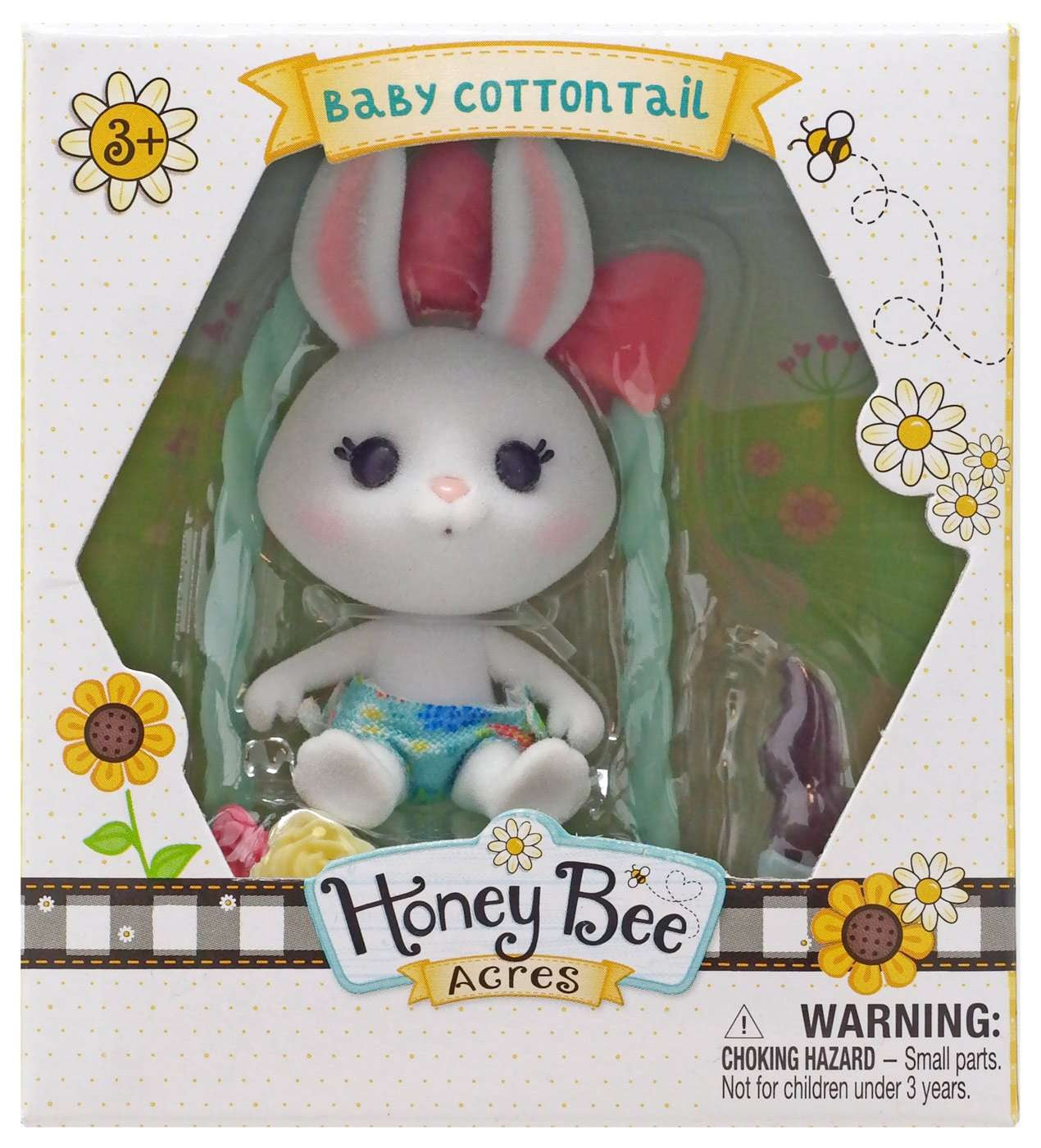 Honey Bee Acres Rainbow Ridge Baby Cottontail Mini Figure
