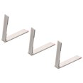 thumbnail image 1 of Unique Bargains Cell Phone Kickstand, 3Pack Portable Desk Stand Magnetic Folding, Silver Tone, 1 of 7