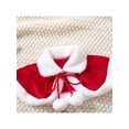 thumbnail image 4 of Faithtur Ensemble de Noël 2 Pcs pour Filles, Châle en Peluche à Col Rabattu Contrasté + Jupe Taille Élastique, 4 of 9