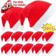 thumbnail image 2 of 5/1 piezas de gorro navideño de felpa gruesa para adultos y niños, gorros de Papá Noel de terciopelo suave, sombreros para Navidad, Año Nuevo, festivales, fiestas, regalos de decoración, 2 of 5