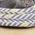 thumbnail image 4 of Vibrant Life 18" Round Wrapping Around Cat and Dog Bed,Modern Pet Den, Gray, 4 of 4